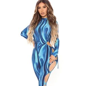 Blue jumpsuit